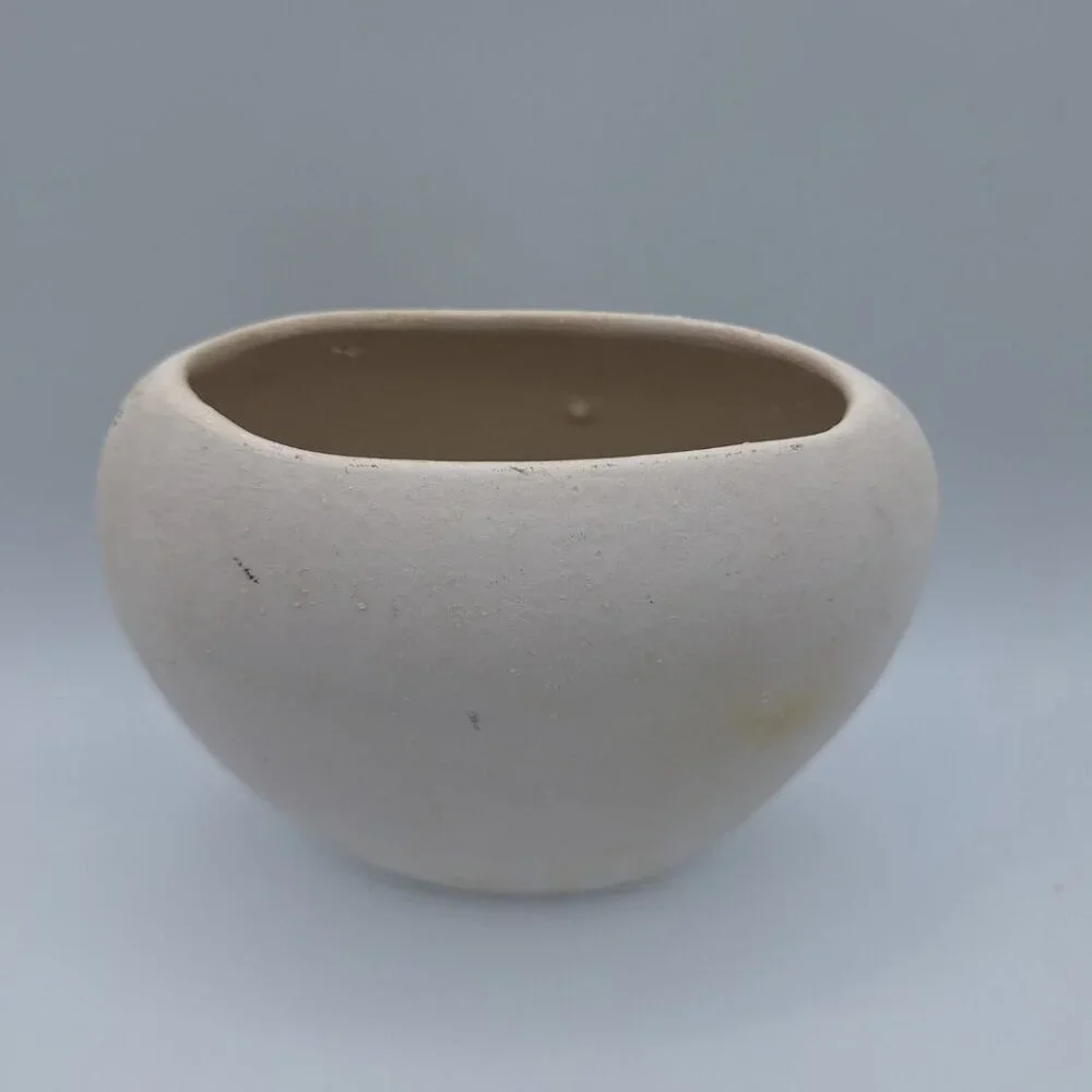 Hummingbird Pottery Vase Small Flower Gold‎ Glaze Signed Art Hummer USA Nix Fly